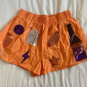 Queen of Sparkles Clemson Sequin Shorts